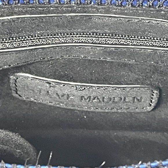 NEW STEVE MADDEN‎ BJEWEL FLAP WALLET BAG PURSE CLUTCH BLUE STITCH MSRP $58 - Picture 10 of 15